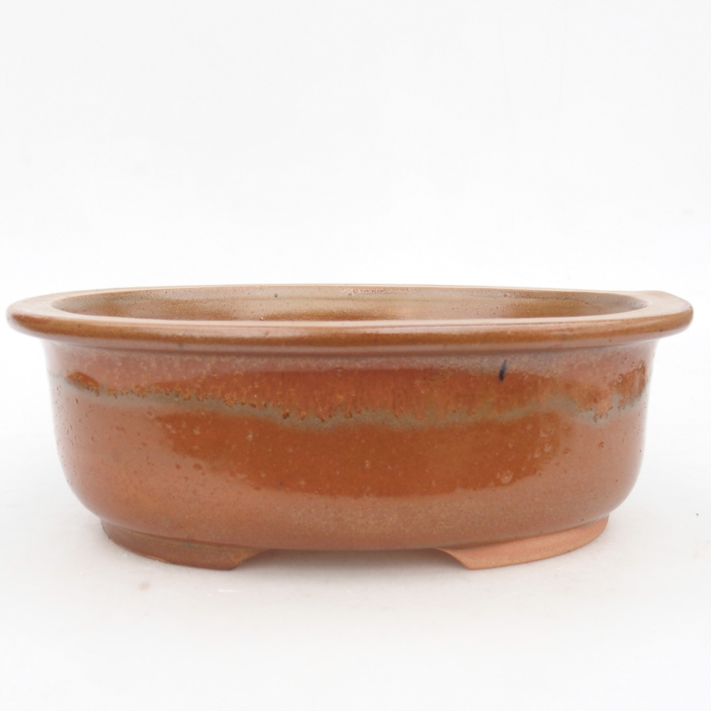 kerámia bonsai tál 23 x 19 x 7 cm, barna