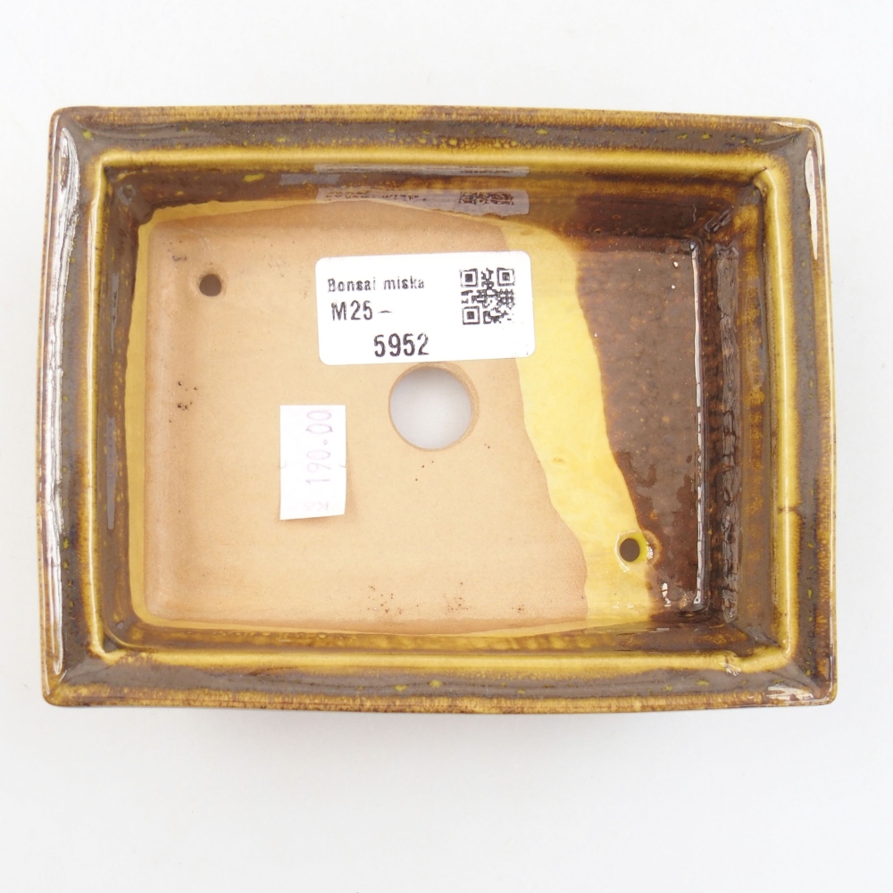 kerámia bonsai tál 22 x 17 x 5 cm, zöld