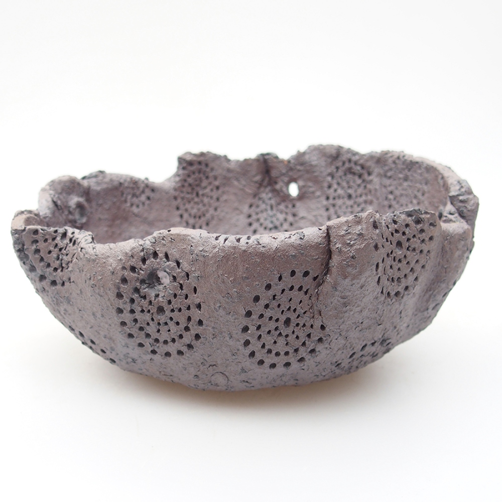 Kerámia kagyló 14 x 12 x 6,5 cm , metál színű