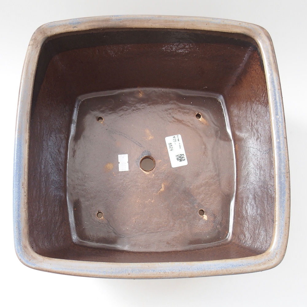 kerámia bonsai tál 26,5 x 26,5 x 16 cm, kék színű