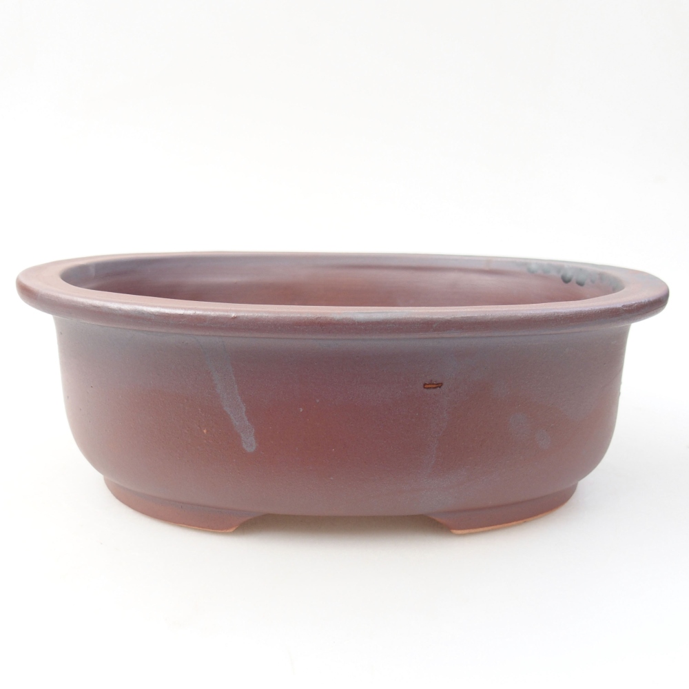 Kerámia bonsai tál 23 x 19 x 8 cm, fém színben