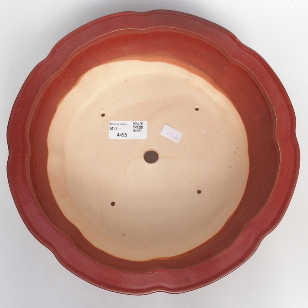 kerámia bonsai tál 26 x 26 x 8 cm, rózsaszínű