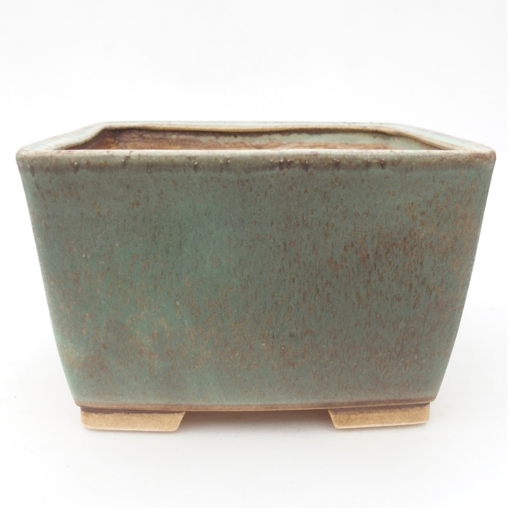 kerámia bonsai tál 16 x 16 x 10 cm, zöld