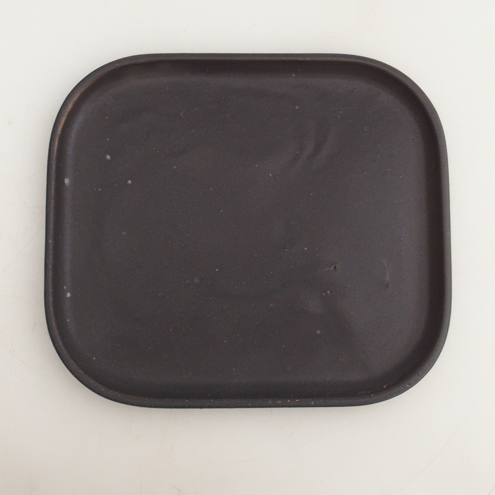 Kerámia tál H36 - 17,5 x 15 x 1 cm - barna