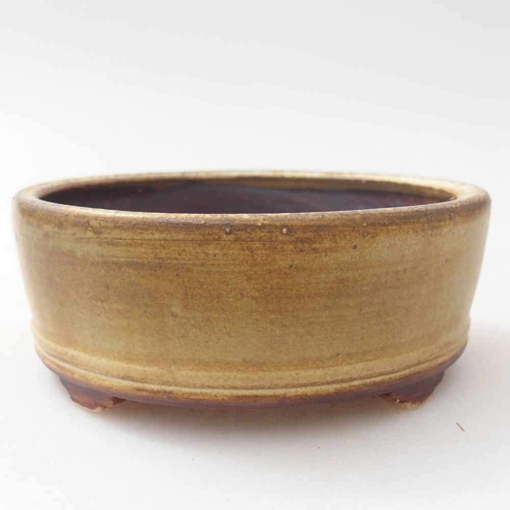 kerámia bonsai tál 9 x 9 x 3,5 cm, zöld