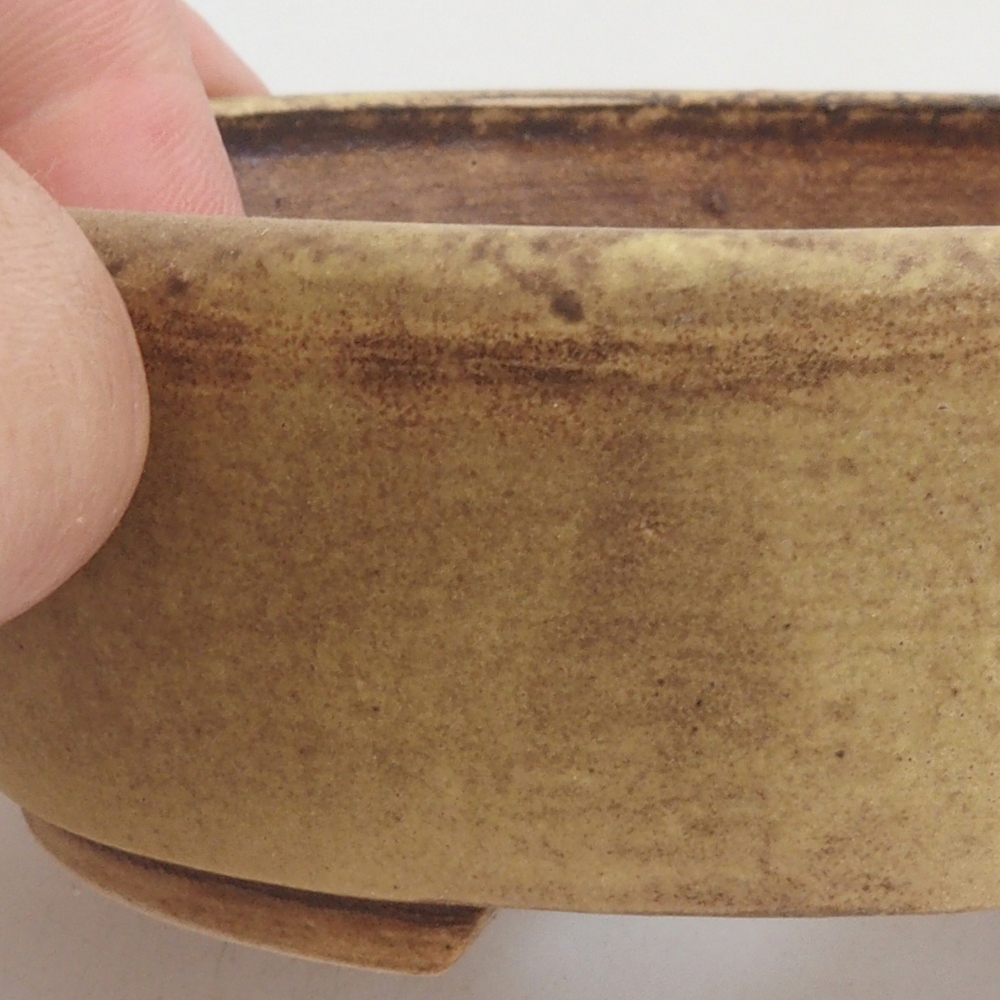kerámia bonsai tál 10 x 8,5 x 4 cm, barna