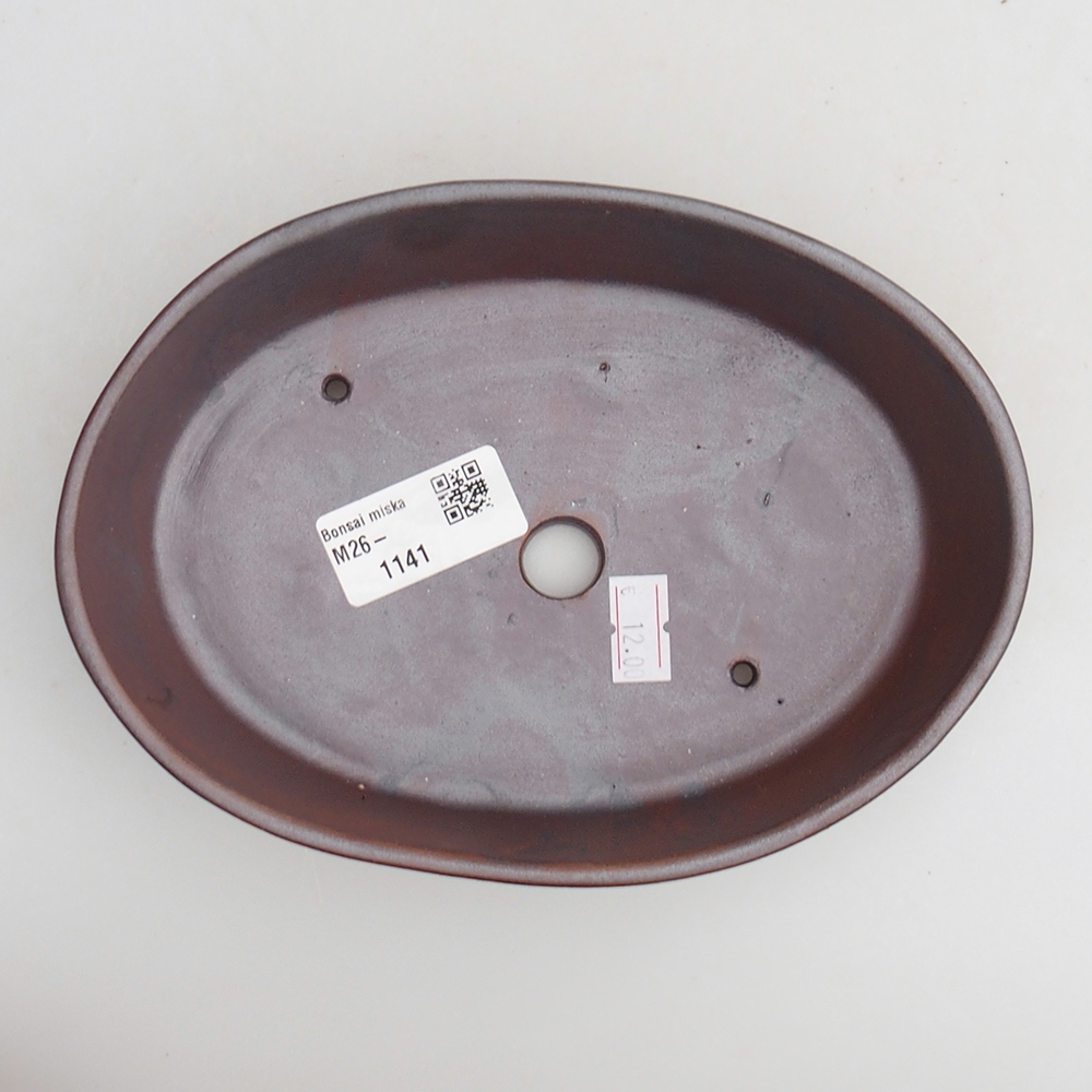 Kerámia bonsai tál 18,5 x 13 x 4 cm, fém színben