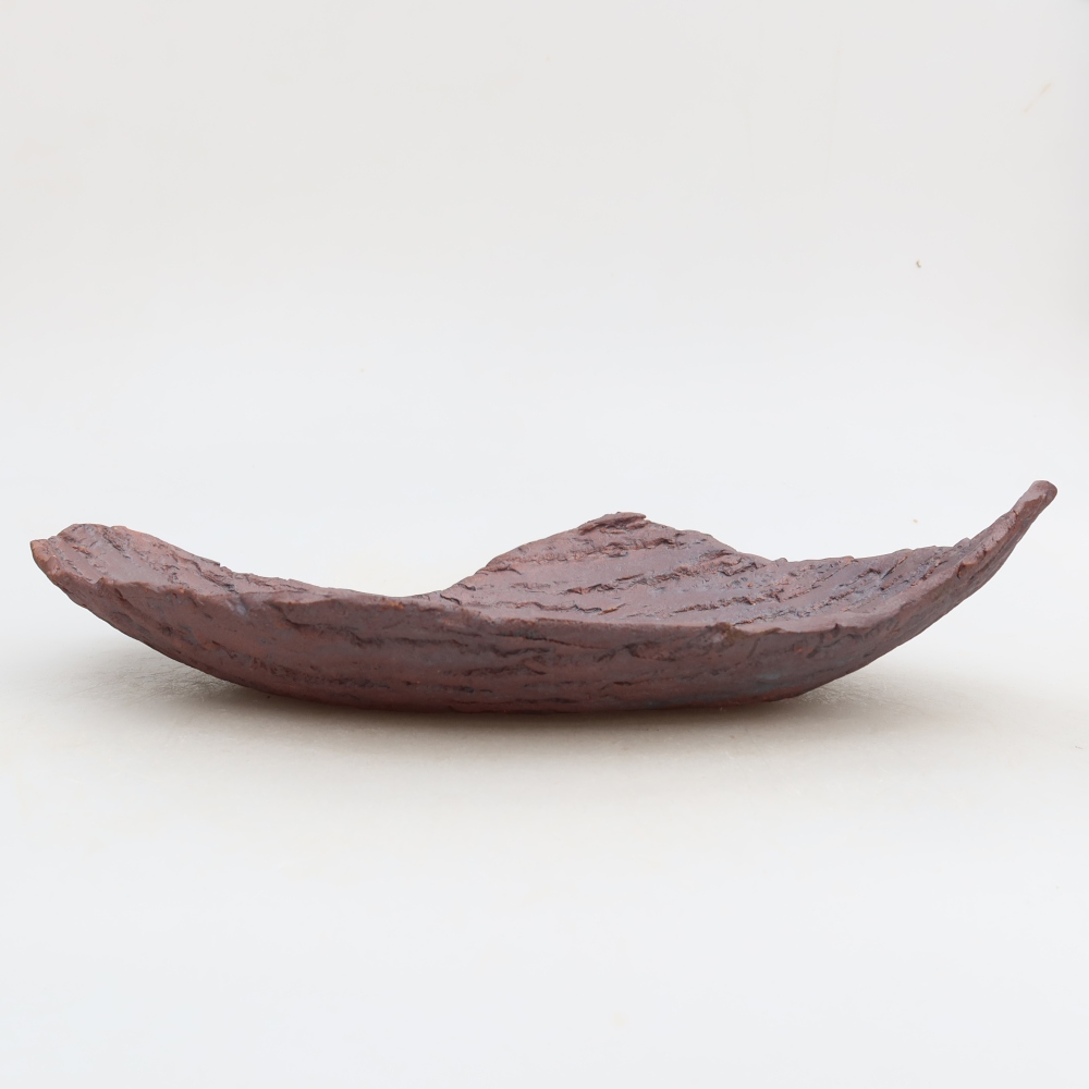 Kerámia edény  30 x 19,5 x 7 cm, barna színű
