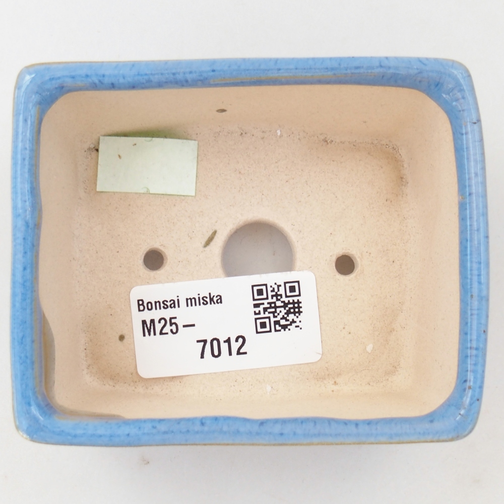 kerámia bonsai tál 9 x 7 x 4 cm, kék színben