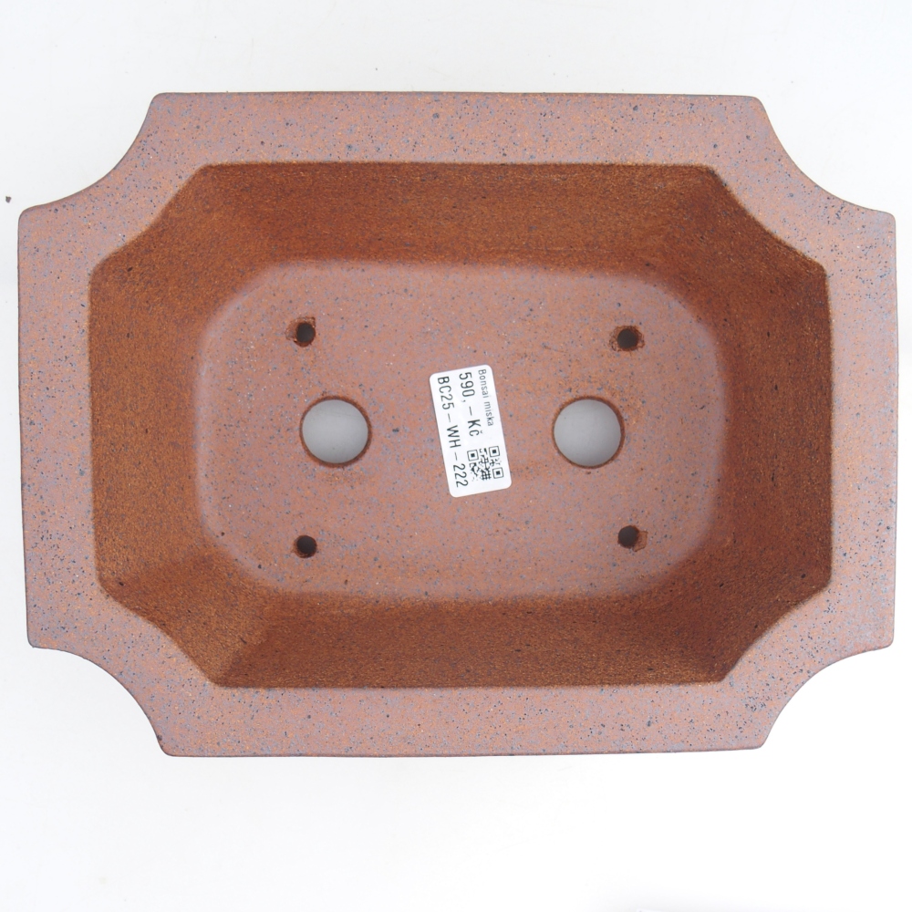 kerámia bonsai tál 23,5 x 17,5 x 8,5 cm, barna