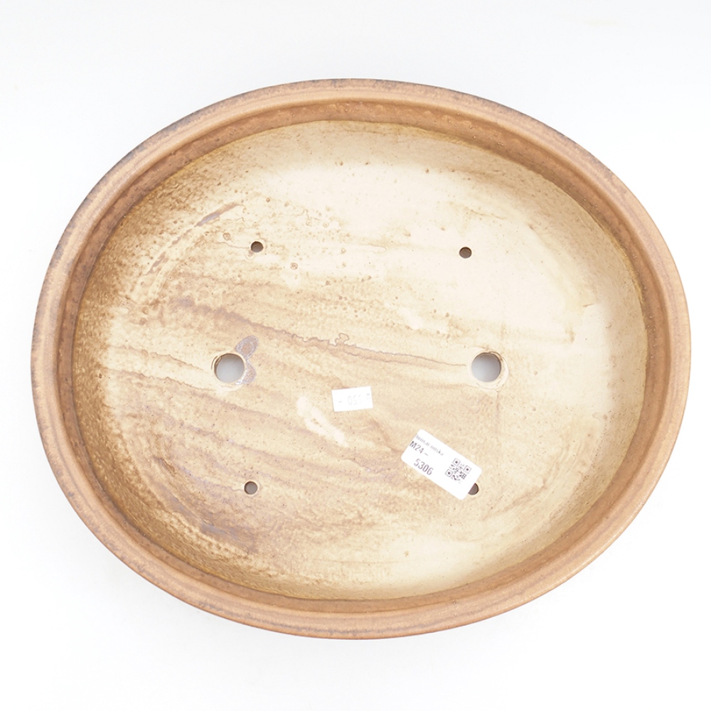 Kerámia bonsai tál 32,5 x 28,5 x 7,5 cm, rózsaszínű