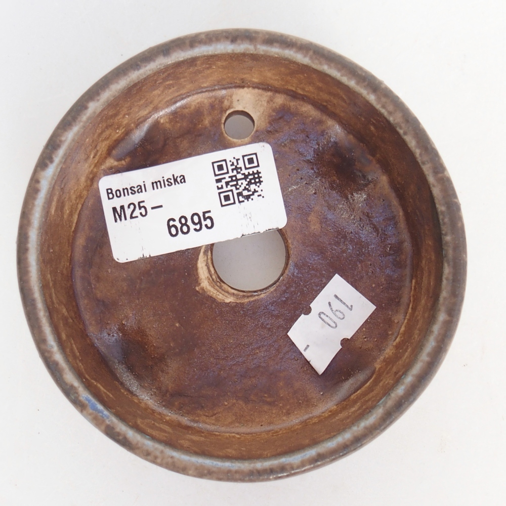 kerámia bonsai tál 9 x 9 x 3,5 cm, kék színben