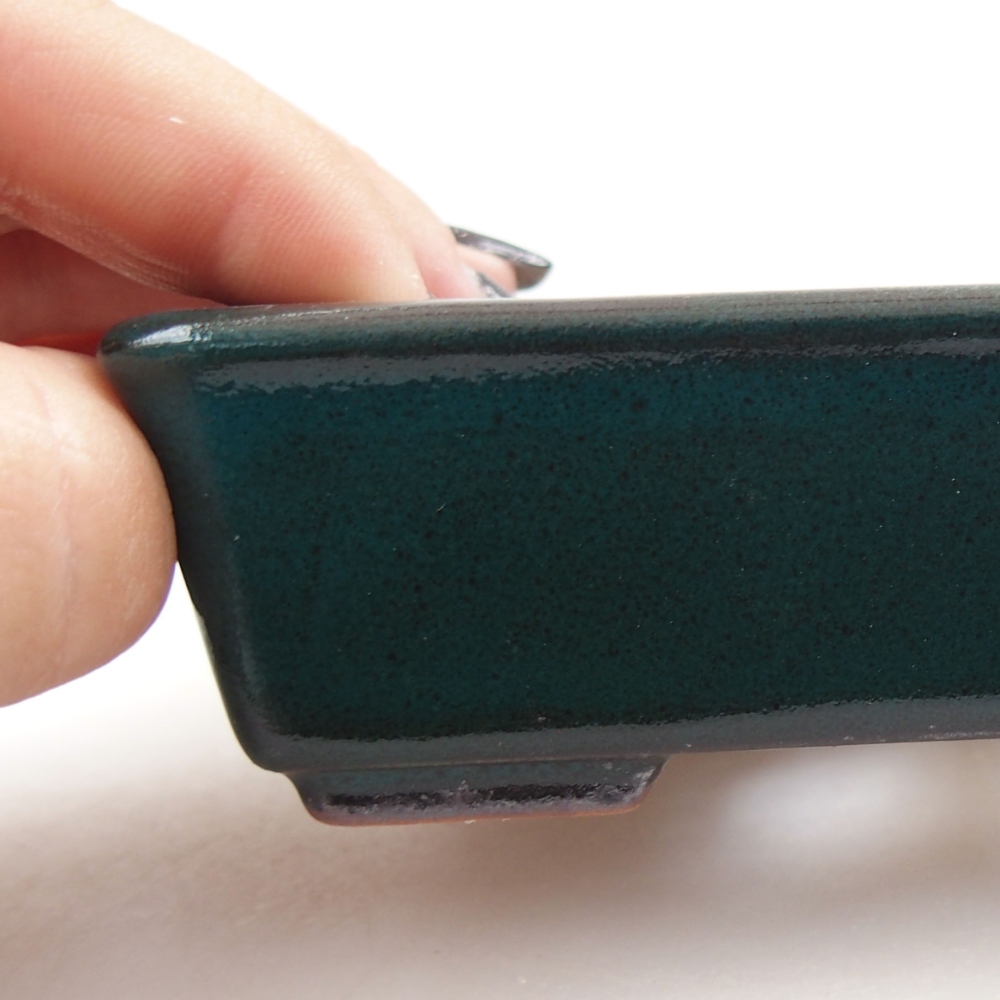 kerámia bonsai tál 22 x 17 x 5 cm, zöld