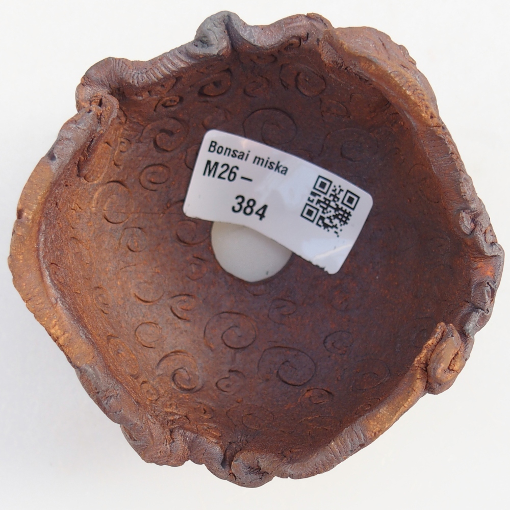 Kerámia kagyló 8 x 7,5 x 7 cm , barna színű