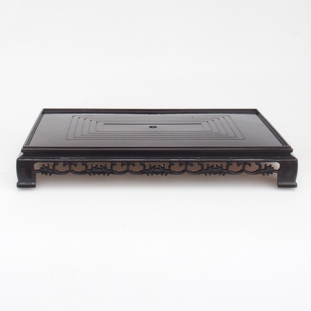 Bonsai asztal műanyag téglalap 27 x 17,5 x 4 cm, fekete