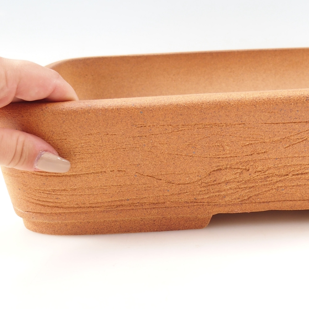 Bonsai tál 38 x 30 x 8,5 cm , barna színben