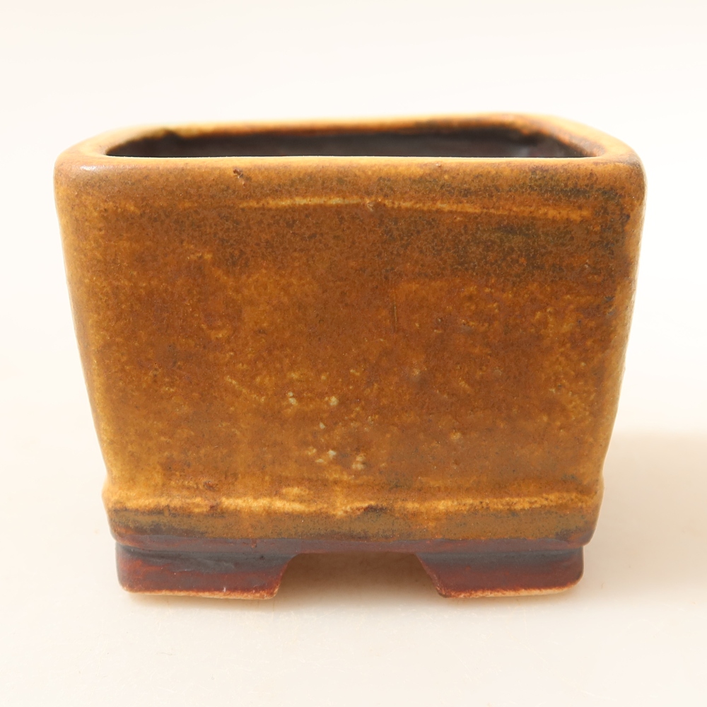kerámia bonsai tál 6 x 6 x 4,5 cm, zöld