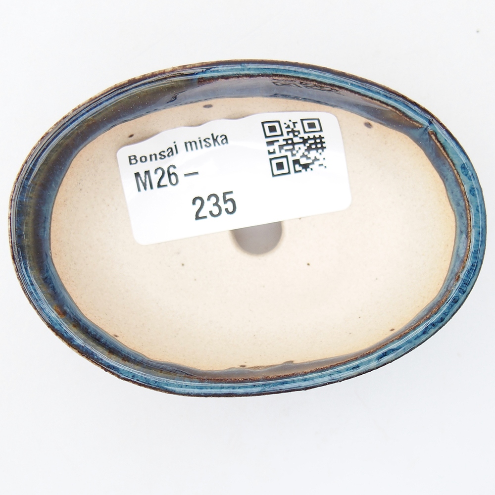 Mini bonsai tál 7,5 x 5 x 2,5 cm, kék színű