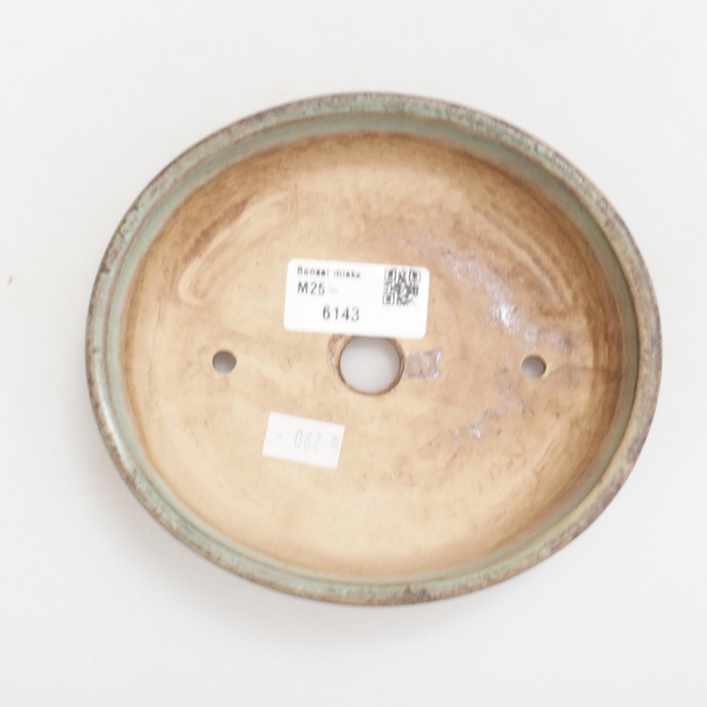 kerámia bonsai tál 10 x 8,5 x 4 cm, barna