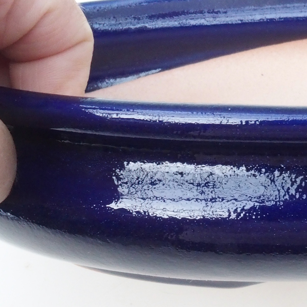 Bonsai tál H15 - 25,5 x 17,5 x 6 cm. - kék