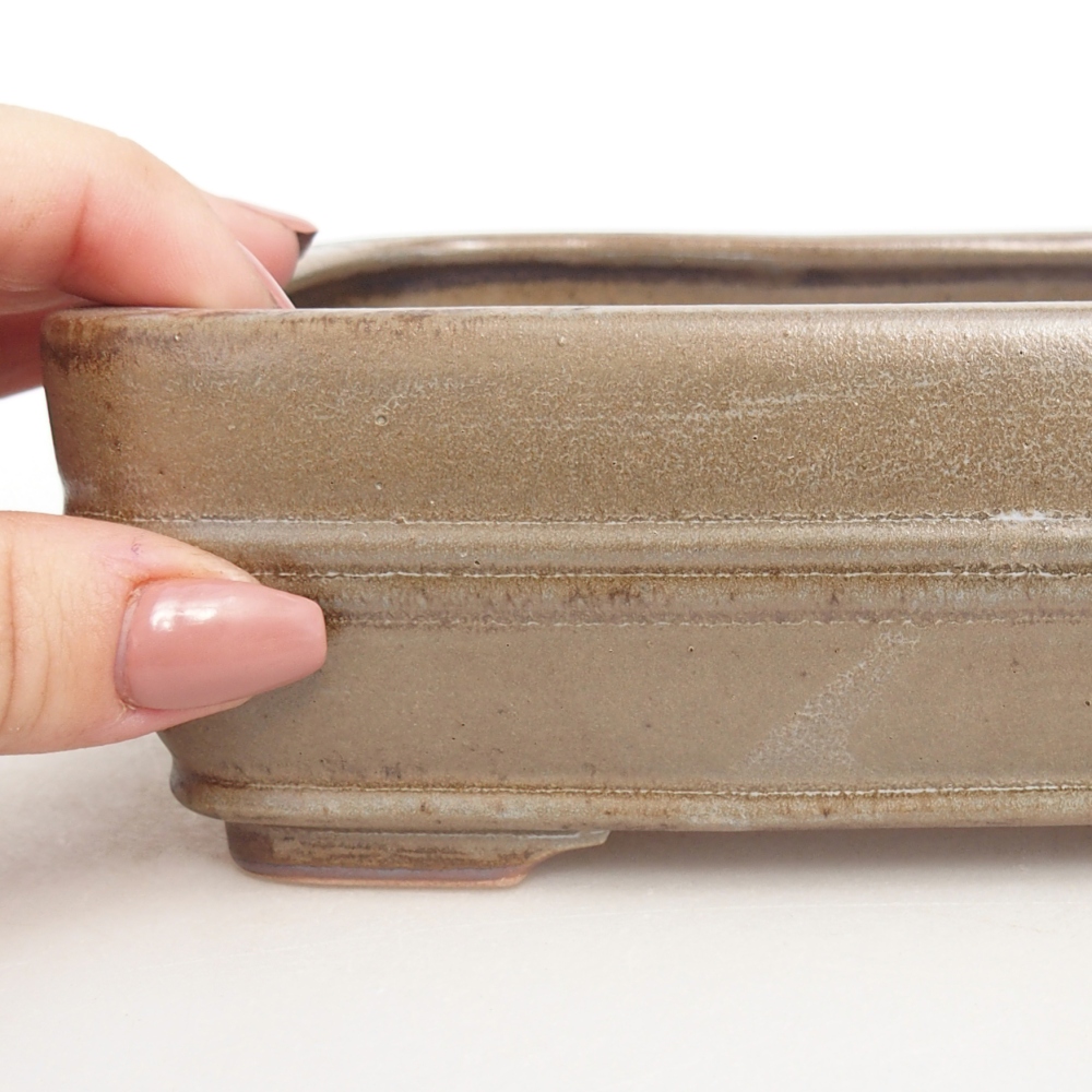 kerámia bonsai tál 16,5 x 12 x 5,5 cm, kék-szürke