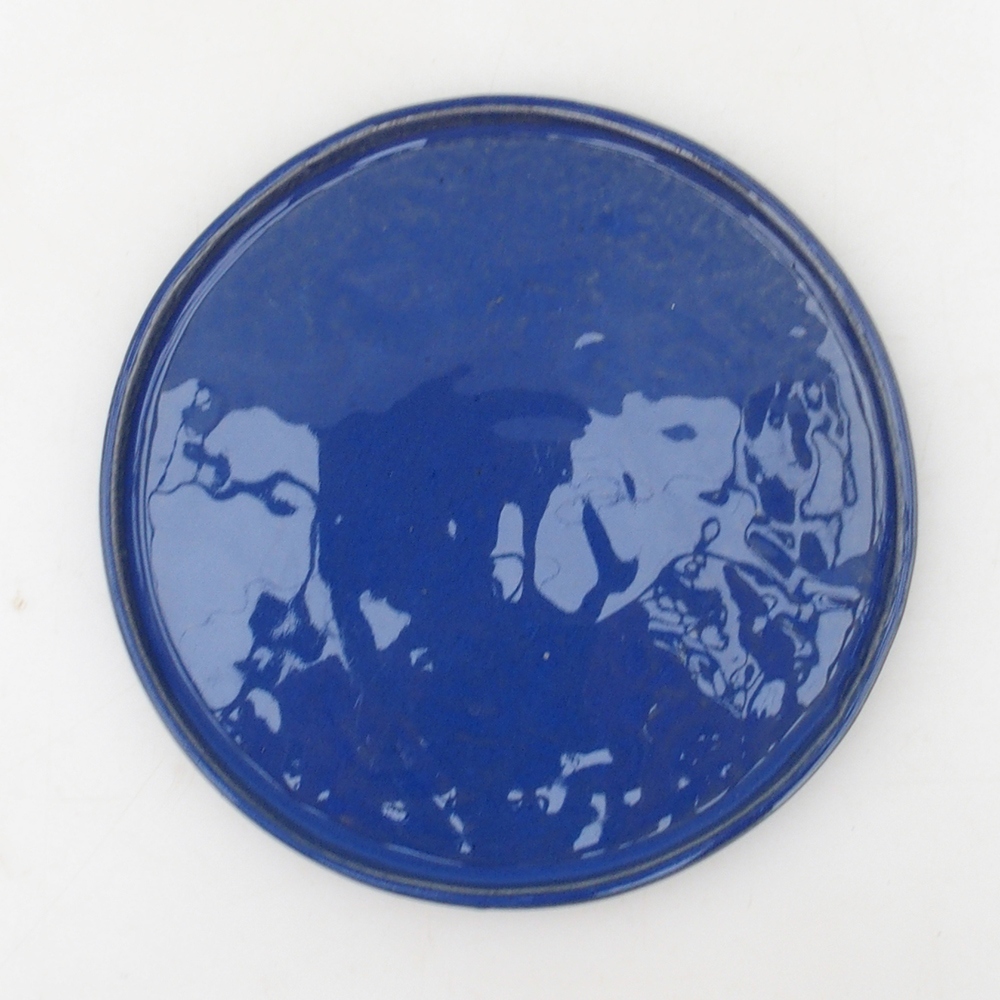 Kerek bonsai edény D7-S - 16 x 16 x 1 cm - kék