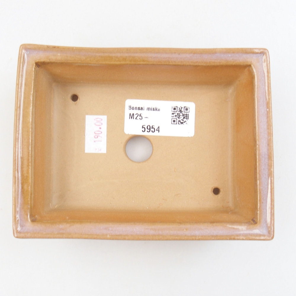 kerámia bonsai tál 22 x 17 x 5 cm, zöld