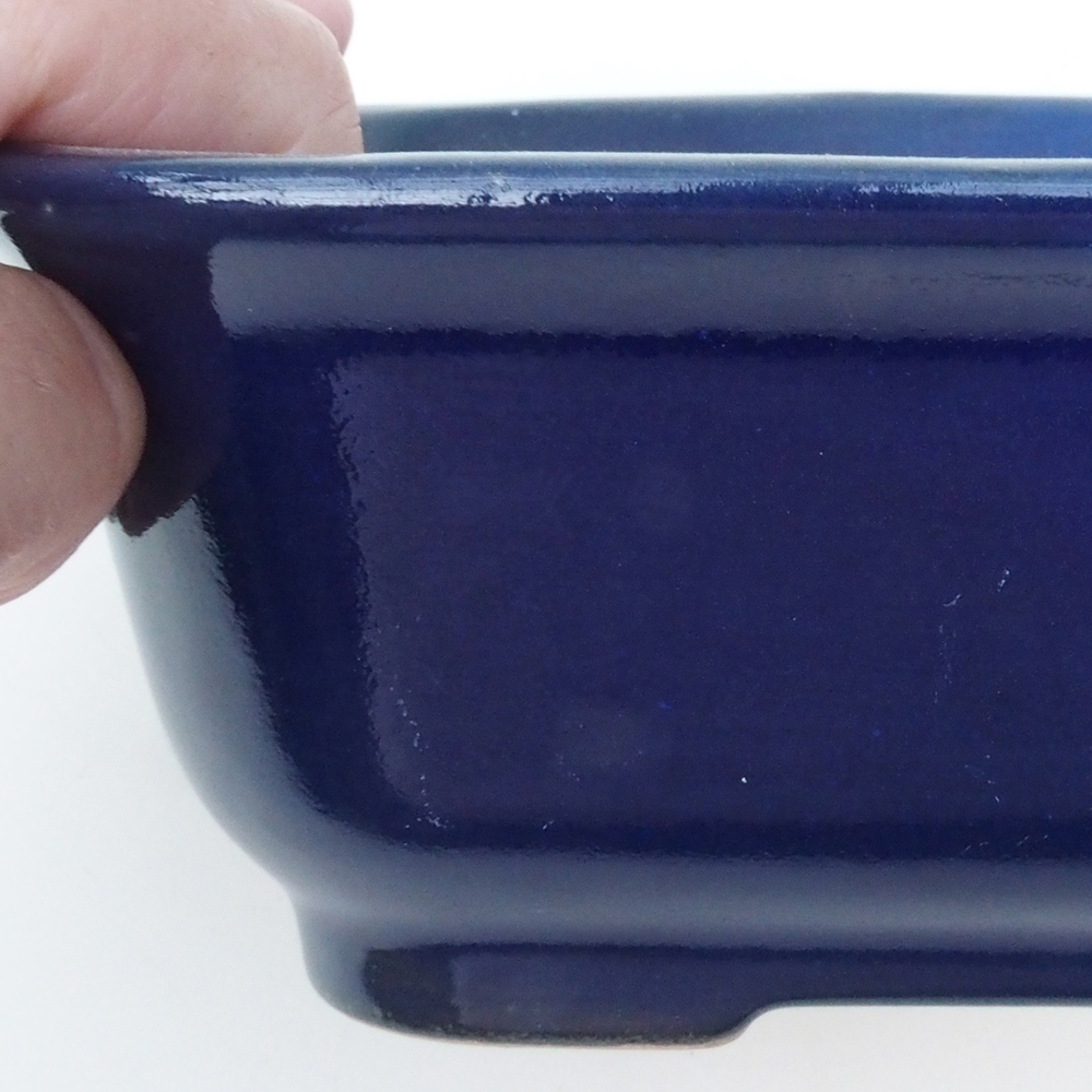 Bonsai tál H37 - 14,5 x 13 x 6,5 cm. - kék