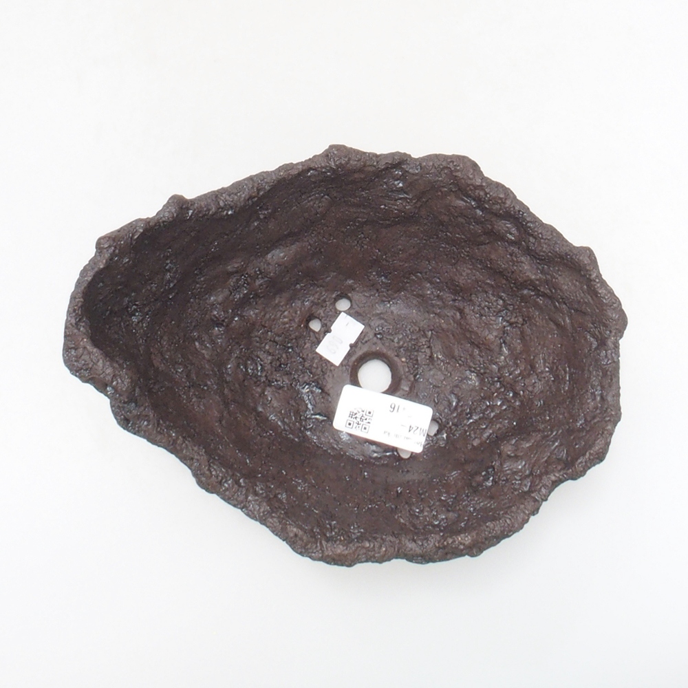 Kerámia kagyló 18 x 14 x 14 cm , színe barna