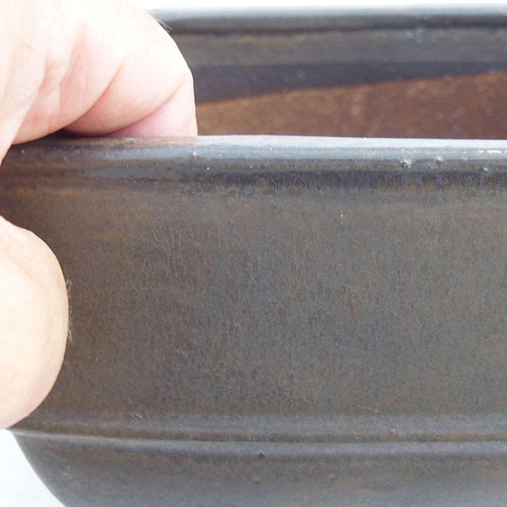 kerámia bonsai tál 10,5 x 10,5 x 7 cm, rózsaszínű