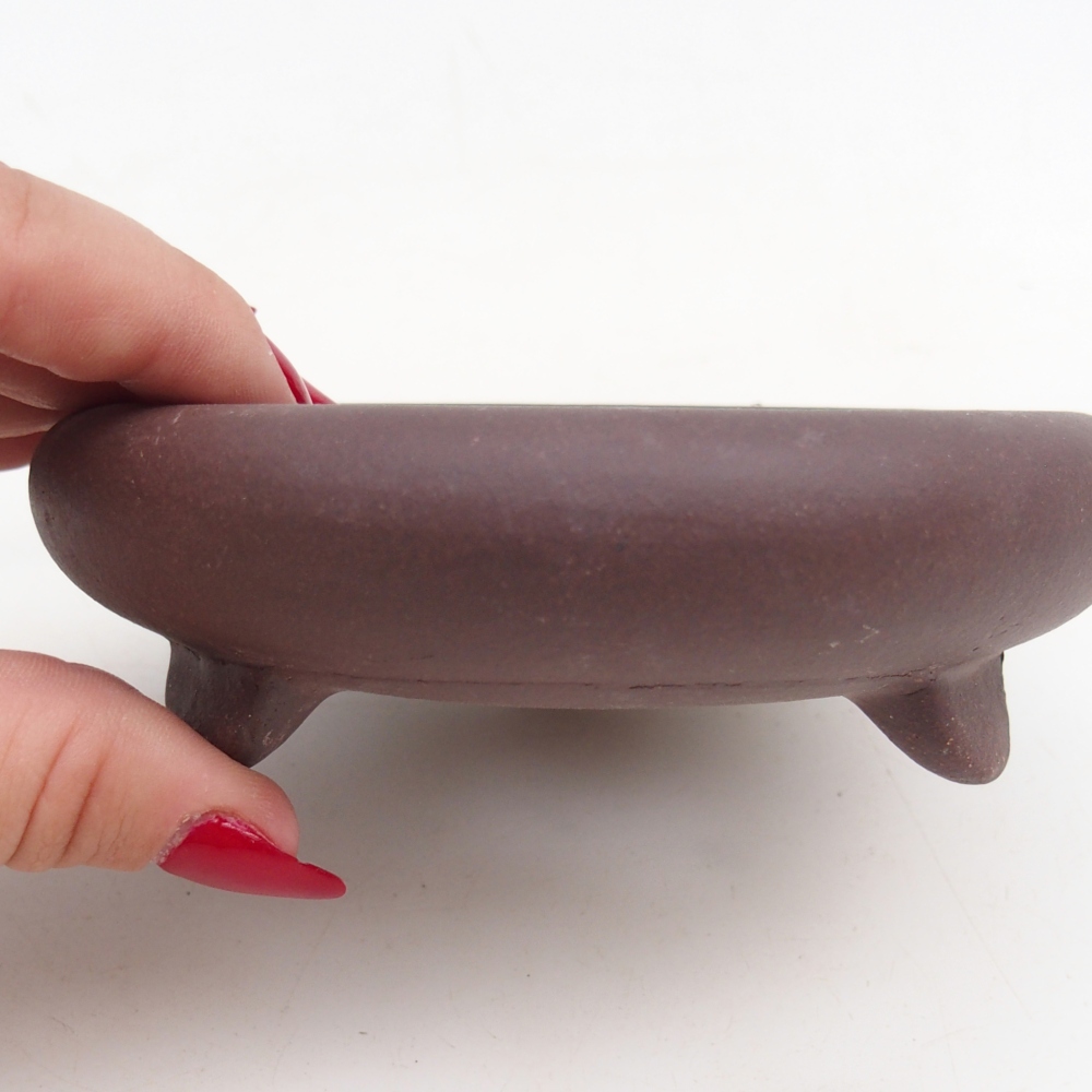 kerámia bonsai tál 11,5 x 11,5 x 4 cm, barna