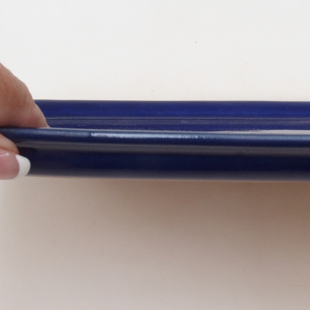 Kerámia csészealj H09 - 28,5 x 19,5 x 1,5 cm - kék