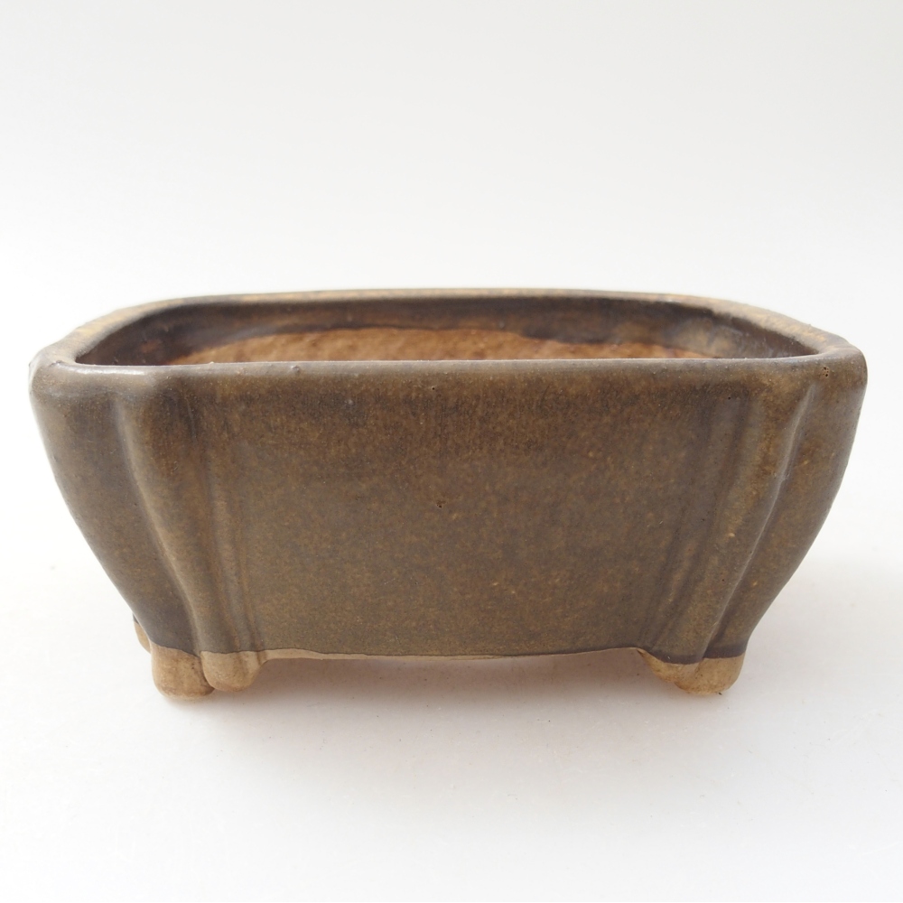 kerámia bonsai tál 10 x 9 x 5 cm, barna
