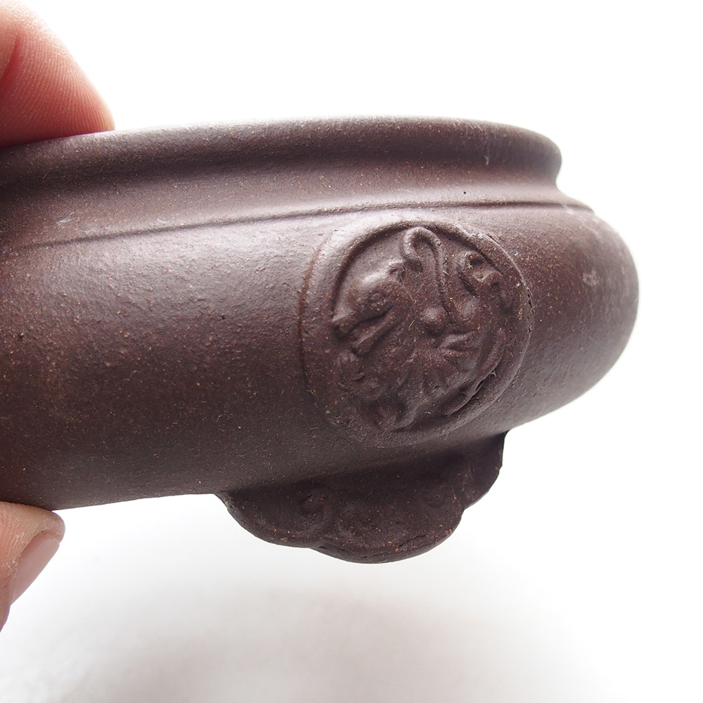 Tál 16 x 16 x 6,5 cm barna színben