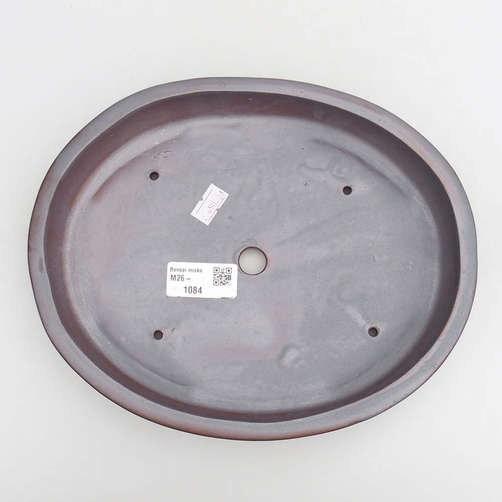 Kerámia bonsai tál 24 x 19,5 x 4 cm, fém színben