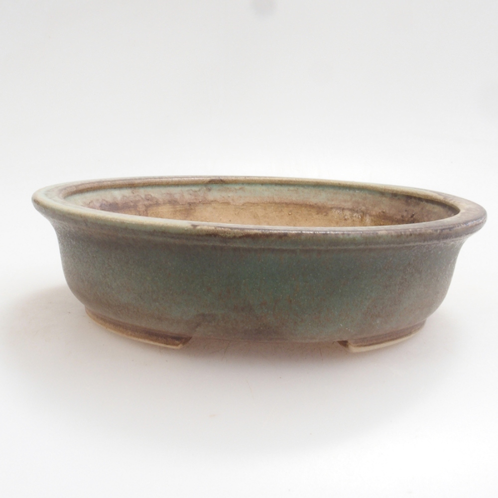 kerámia bonsai tál 10 x 8,5 x 4 cm, barna