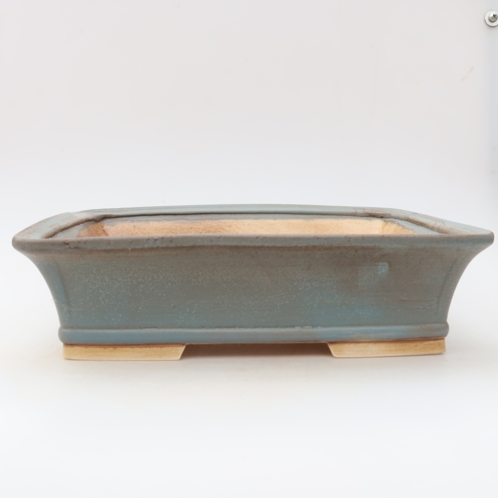 Kerámia bonsai tál, 29,5 x 24 x 8 cm, kék színű