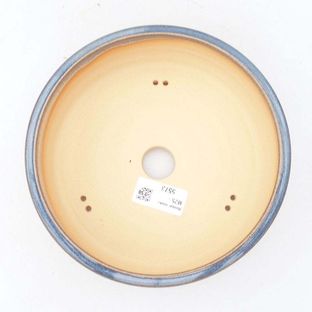 kerámia bonsai tál 18,5 x 18,5 x 5,5 cm, kék színben