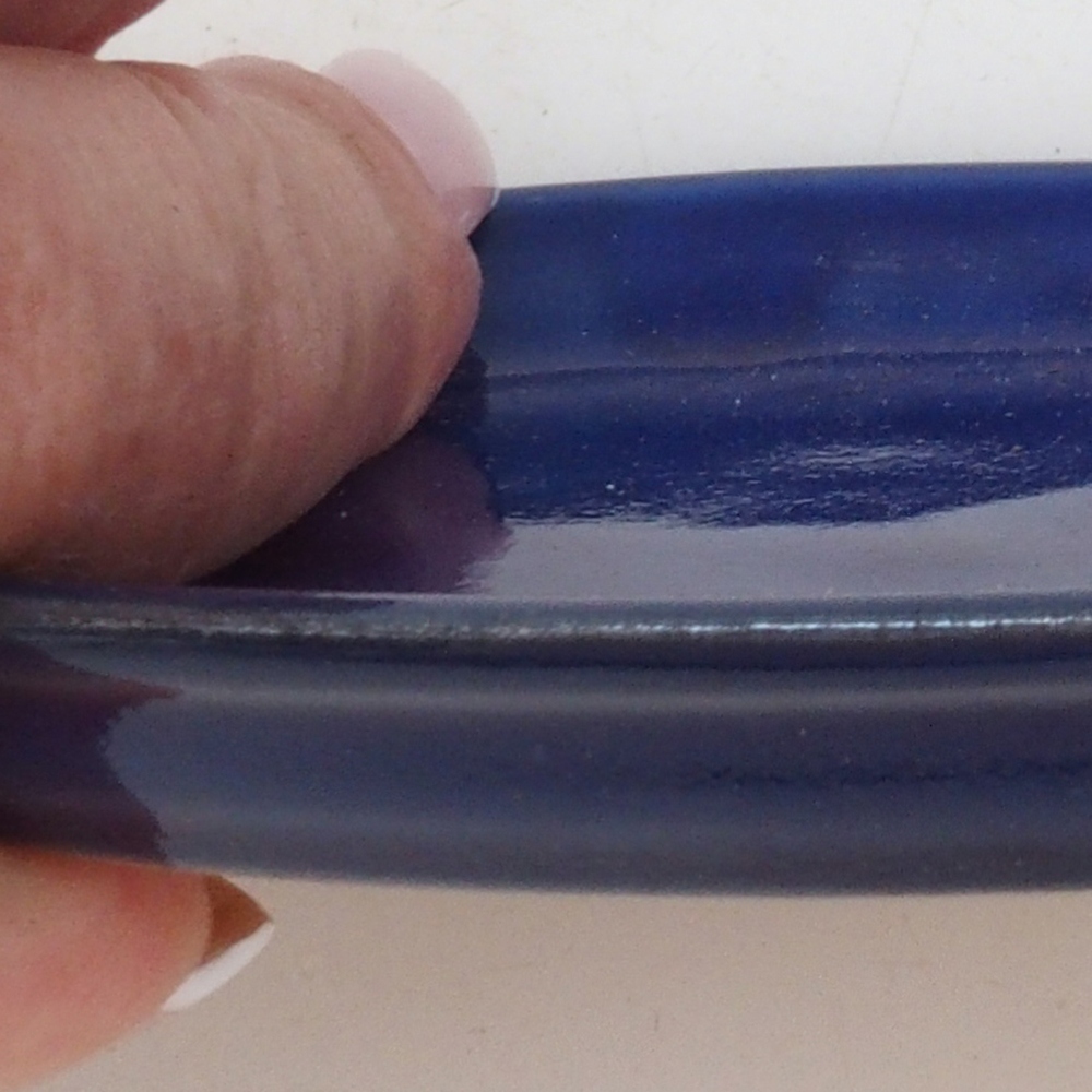 Kerámia csészealj H04 - 10,5 x 8 x 1 cm - kék