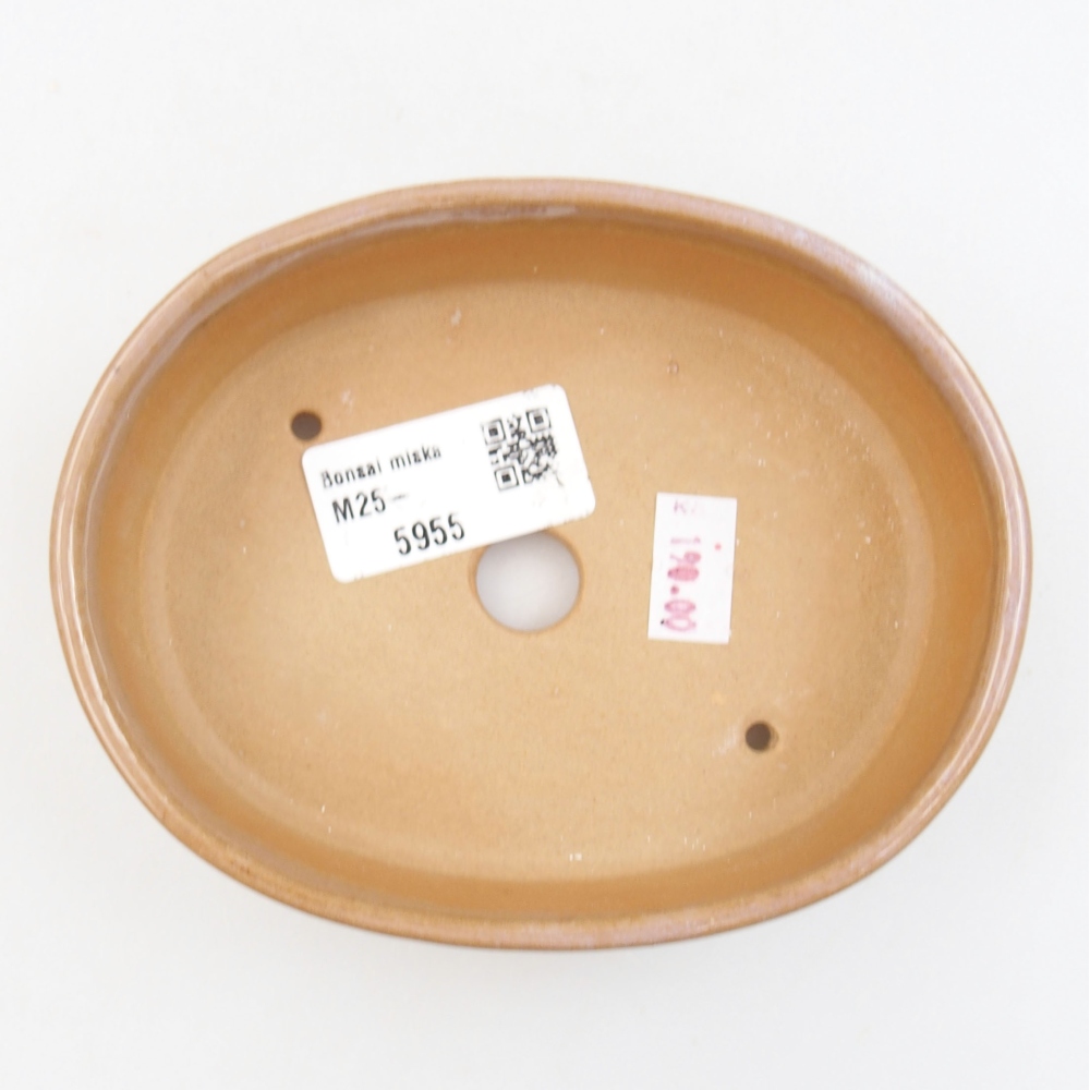 kerámia bonsai tál 22 x 17 x 5 cm, zöld