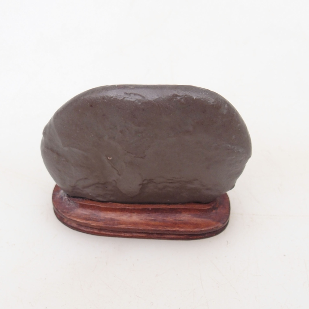 Suiseki - Kő DAI-val (fa alapon)