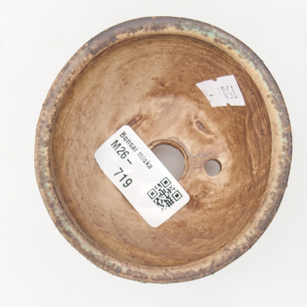 kerámia bonsai tál 8,5 x 8,5 x 5 cm, zöld