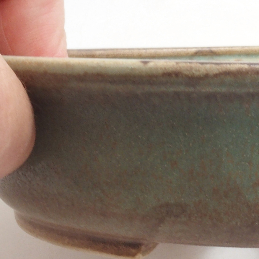 kerámia bonsai tál 10 x 8,5 x 4 cm, barna