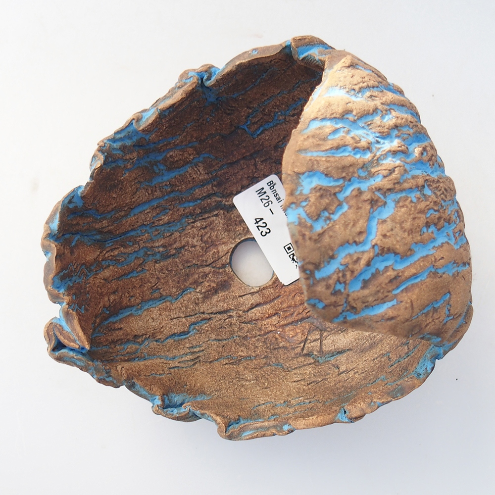 Kerámia kagyló 14 x 13 x 14 cm , sárga színű