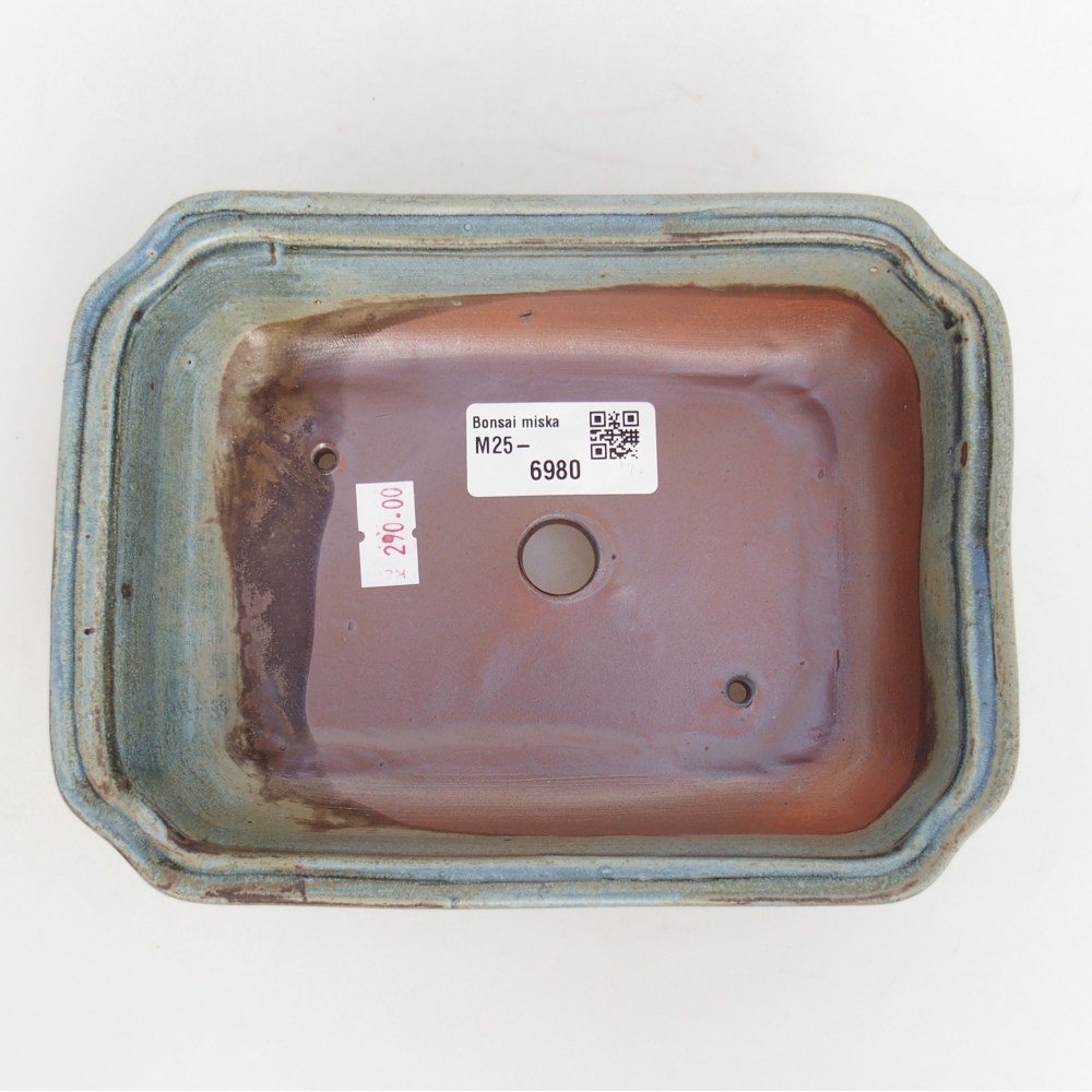 kerámia bonsai tál 18 x 13,5 x 5 cm, szürke