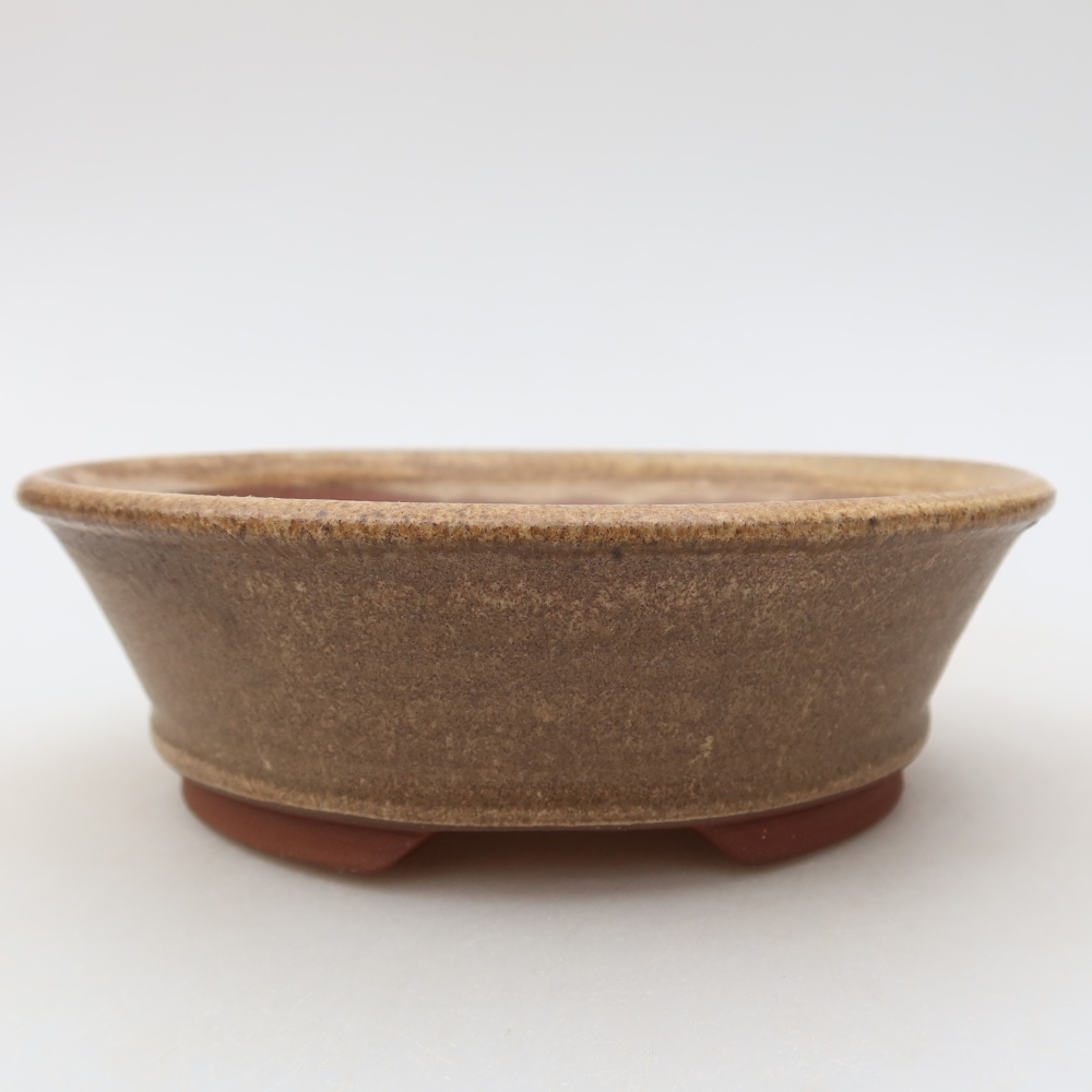 kerámia bonsai tál 15,5 x 15,5 x 5 cm, barna
