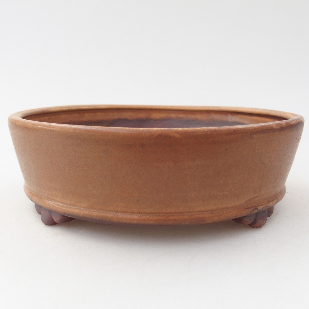 kerámia bonsai tál 15,5 x 15,5 x 5 cm, barna