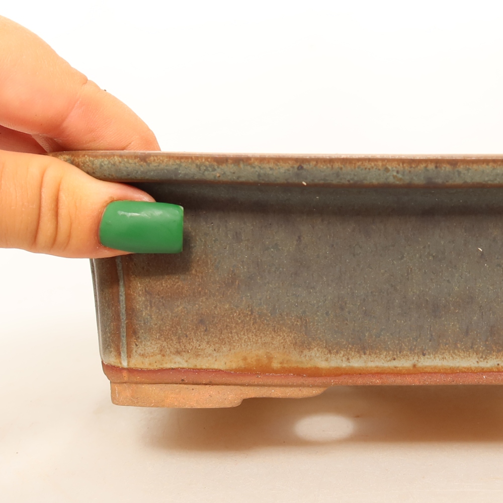 Kerámia tál  20 x 15,5 x 6 cm, barna színű