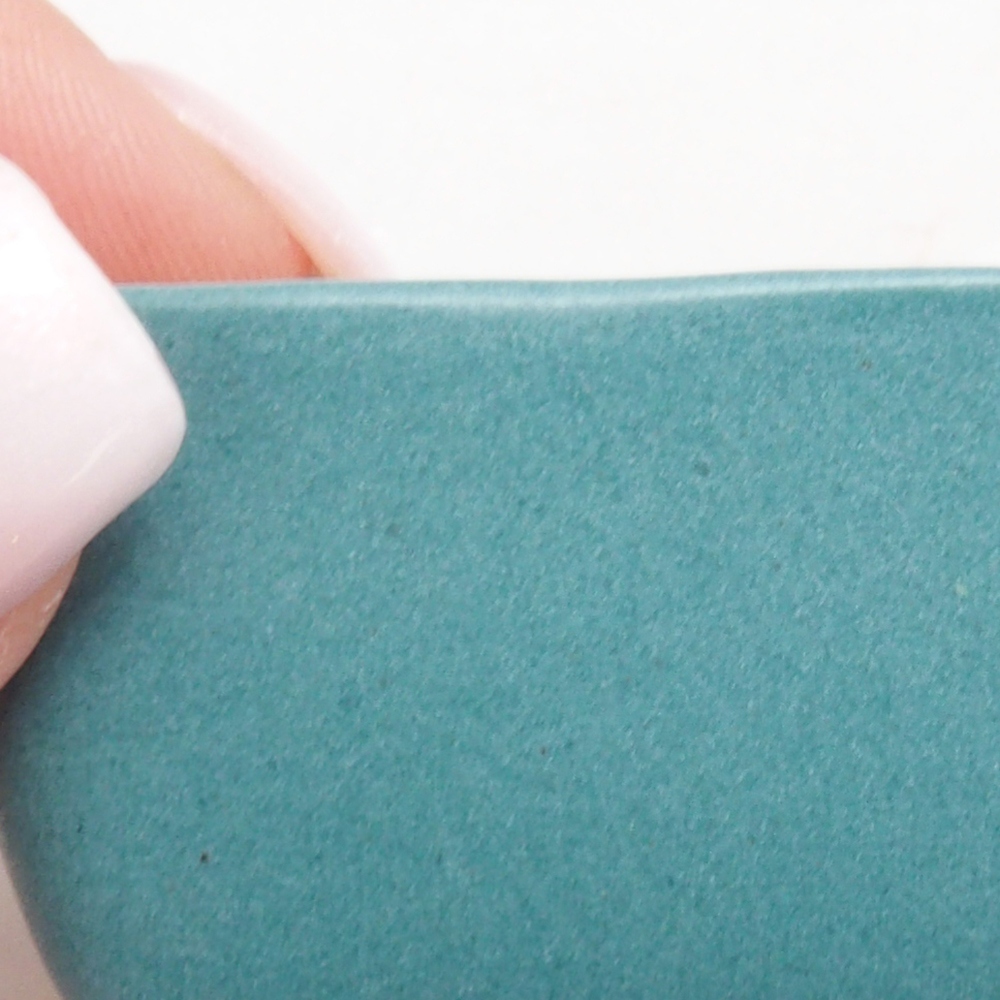 kerámia bonsai tál 6,5 x 5,5 x 4 cm, kék színben