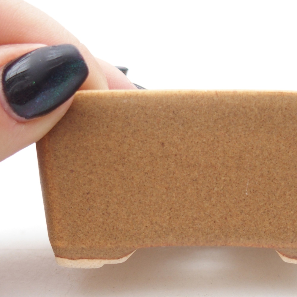 Mini bonsai tál 7 x 5 x 3,5 cm, barna